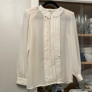 Vintage cream blouse